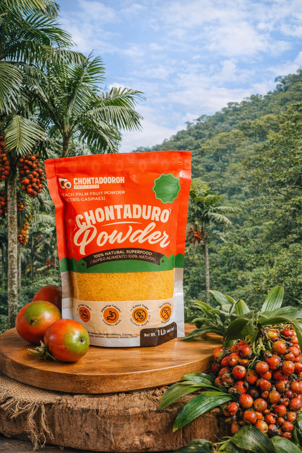 Peach Palm Fruit Powder 1 Lb.  |  Chontaduro en Polvo 1 Lb.